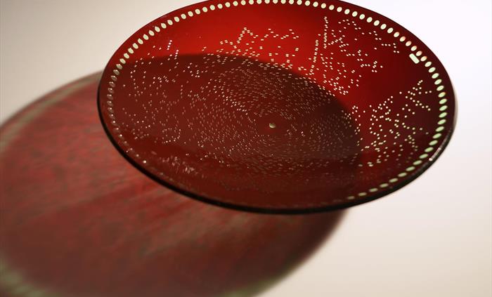 Yankee Doodle - kiln-formed glass